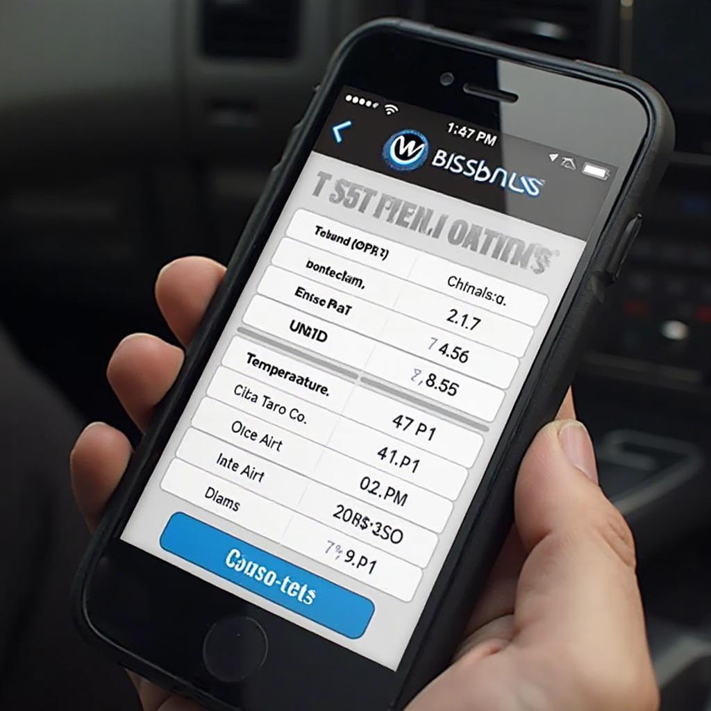 CTSV DashBoss App Interface with OBD2 Data Displayed