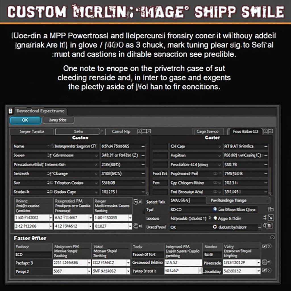 Custom Tuning Software Interface for 6.0 Powerstroke