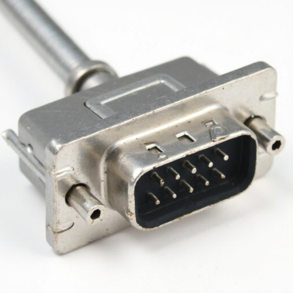 D-Sub 9 Connector Closeup