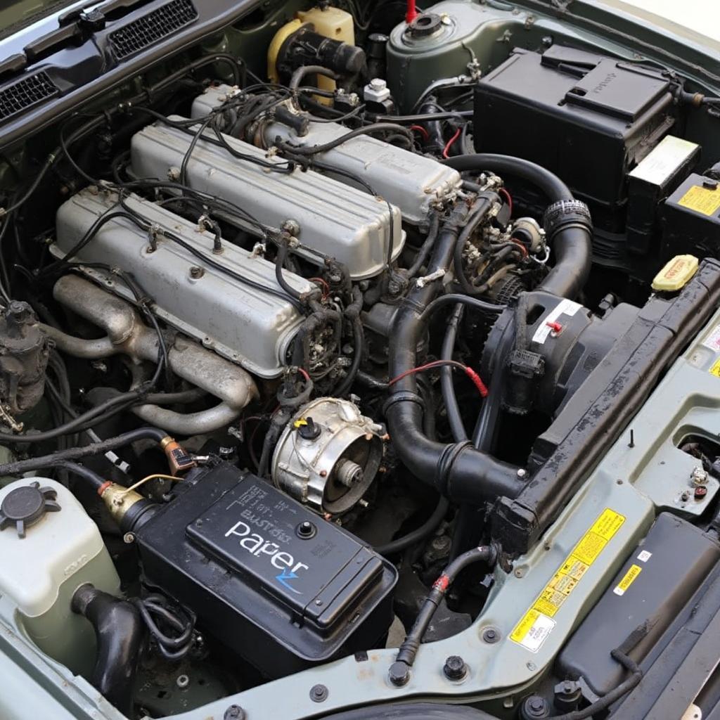 D16 Engine Bay After Conversion