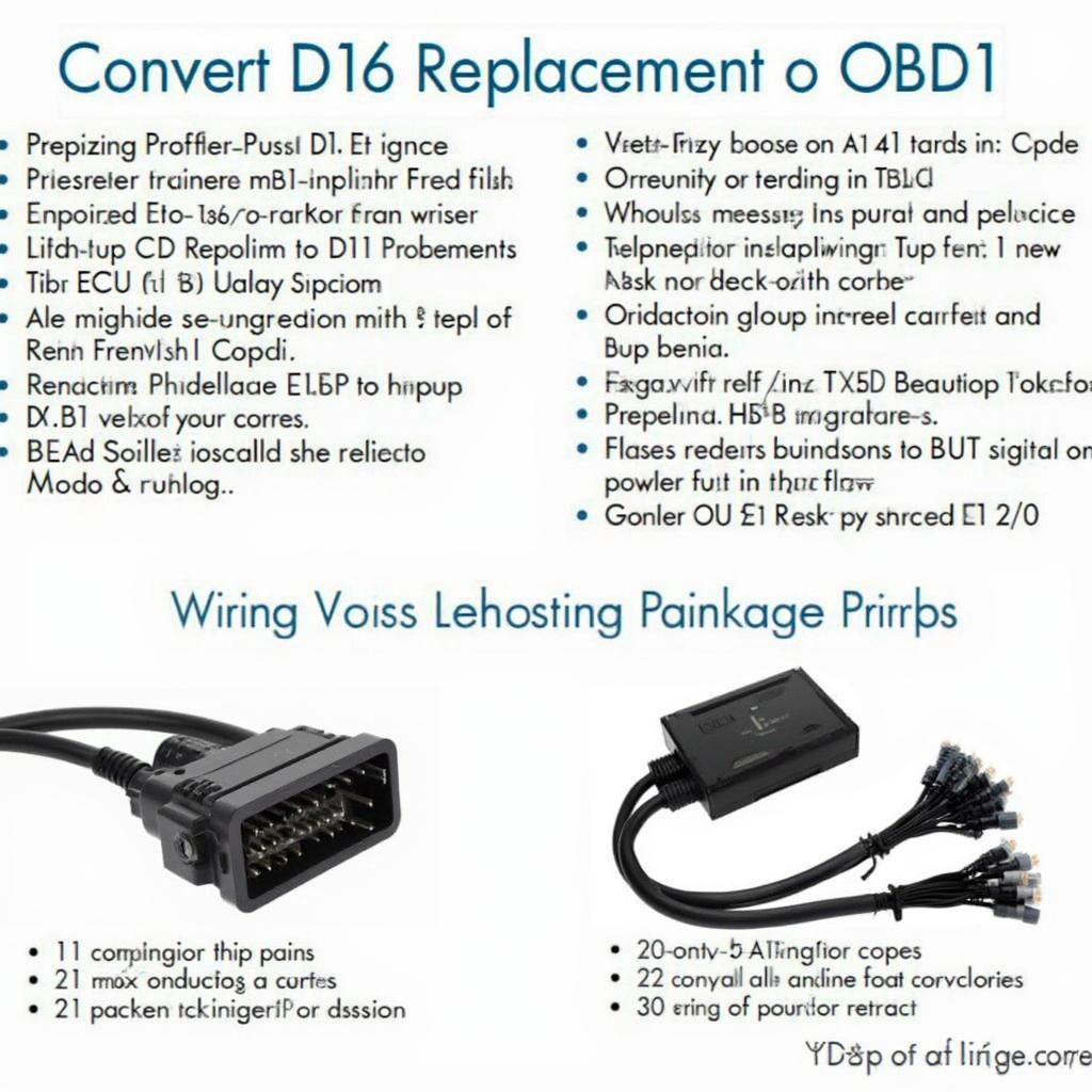 D16 OBD2 to OBD1 Conversion Process