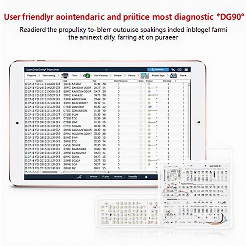 D900 CanScan displaying Diagnostic Trouble Codes (DTCs) on its screen.