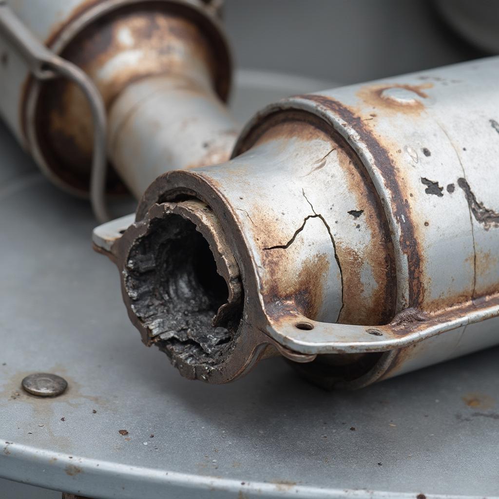 Damaged Catalytic Converter