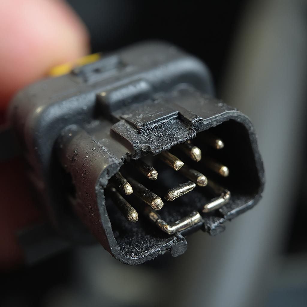 Damaged OBD2 Male Pin