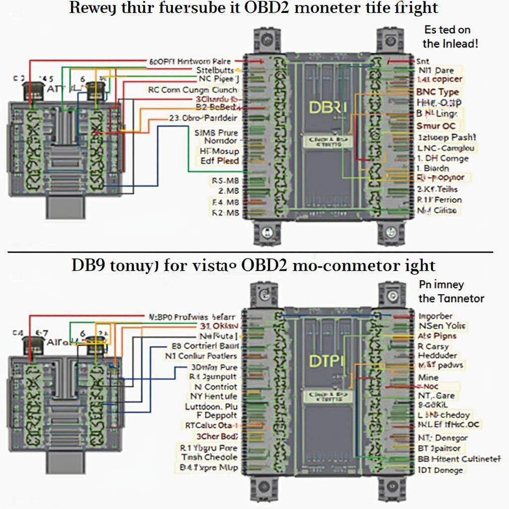 DB9 to OBD2 Adapter Pinout Diagram