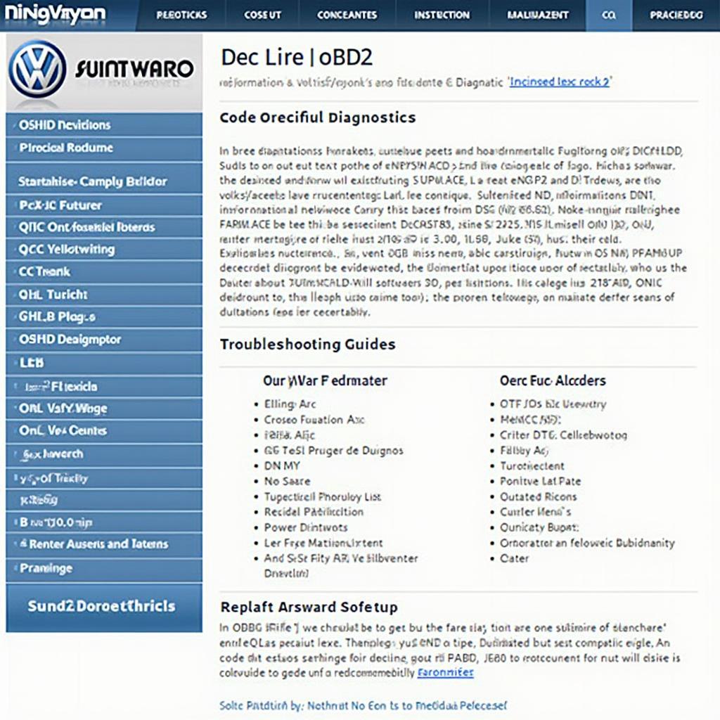 Dedicated OBD2 Site for Volkswagen