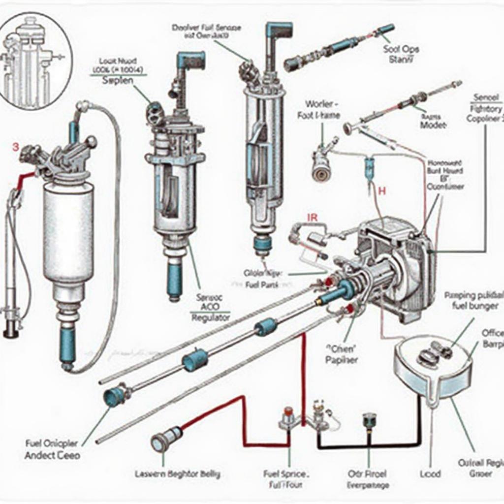 Delphi Fuel Injection System Components Diagram