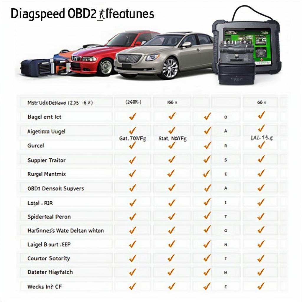 Comparison of Different Diagspeed OBD2 Scanner Models