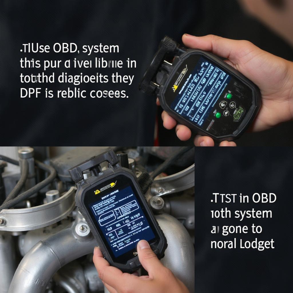 Diesel OBD2 Code Reader in Action