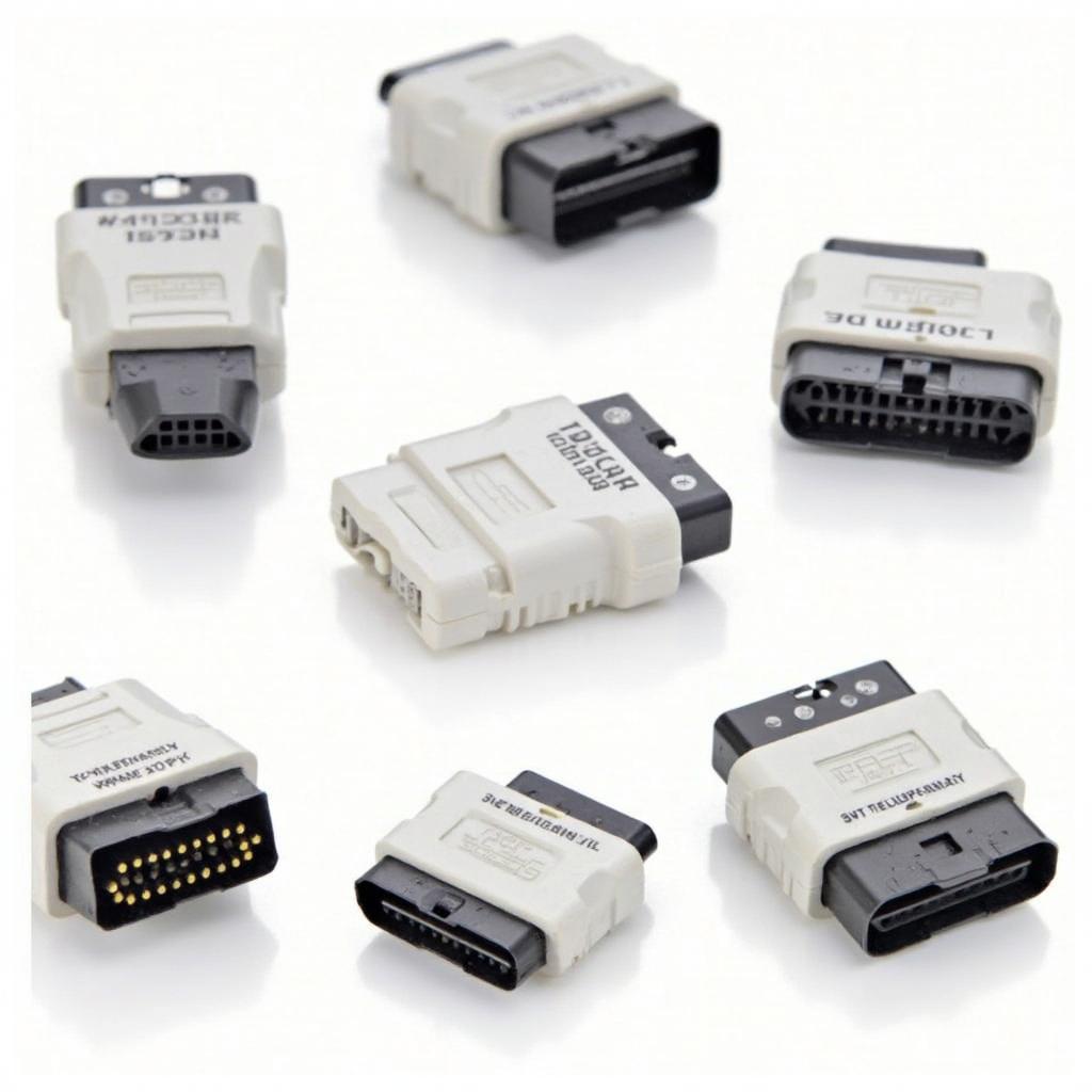 A variety of Bluetooth OBD2 adapters with different designs and features.