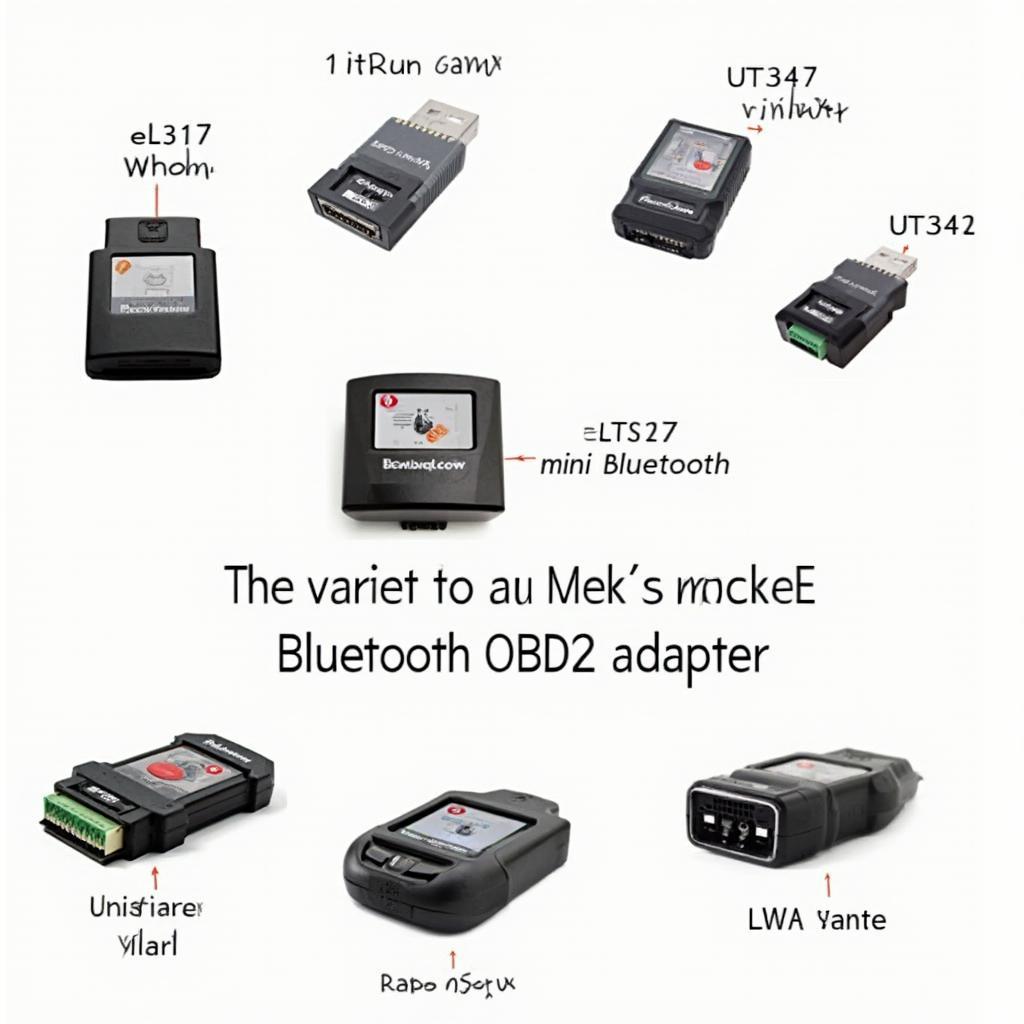 Different ELM327 Mini Bluetooth OBD2 Adapters