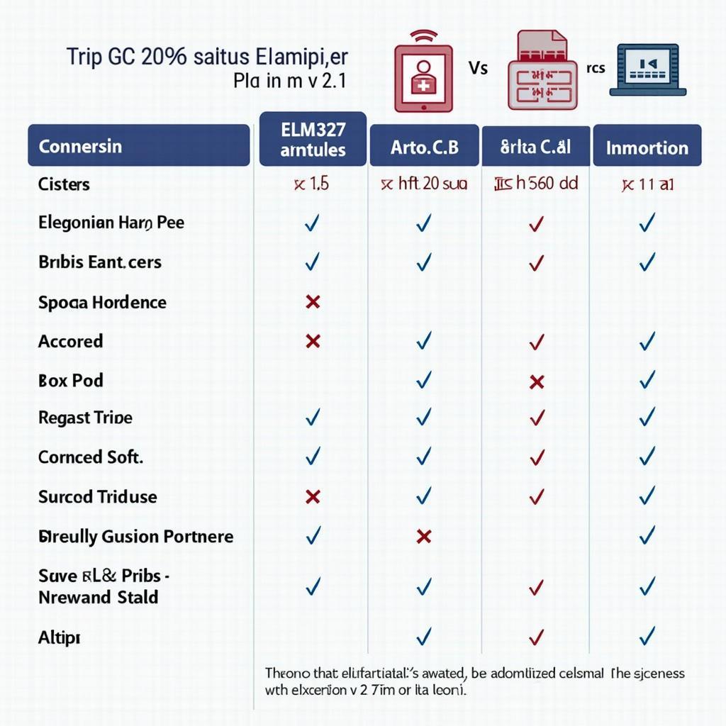 Different ELM327 Versions Comparison Chart