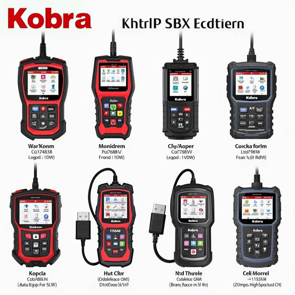 Different Kobra OBD2 Scanner Models