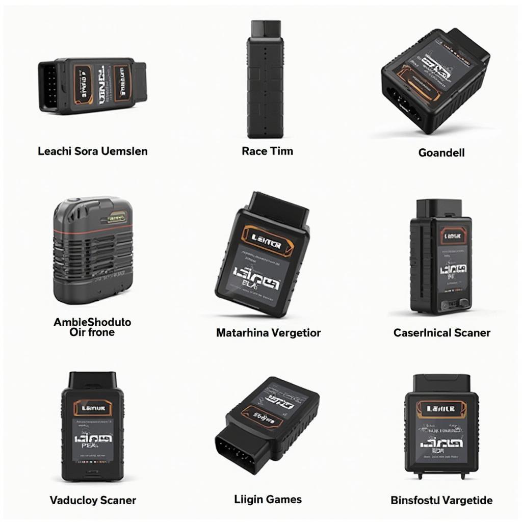 Various models of the Lemur OBD2 Bluetooth scanner.