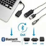 Various OBD2 adapters compatible with Mac computers