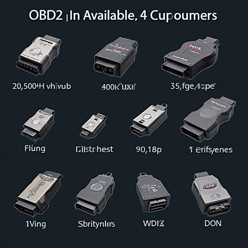 Variety of OBD2 Bluetooth Adapters