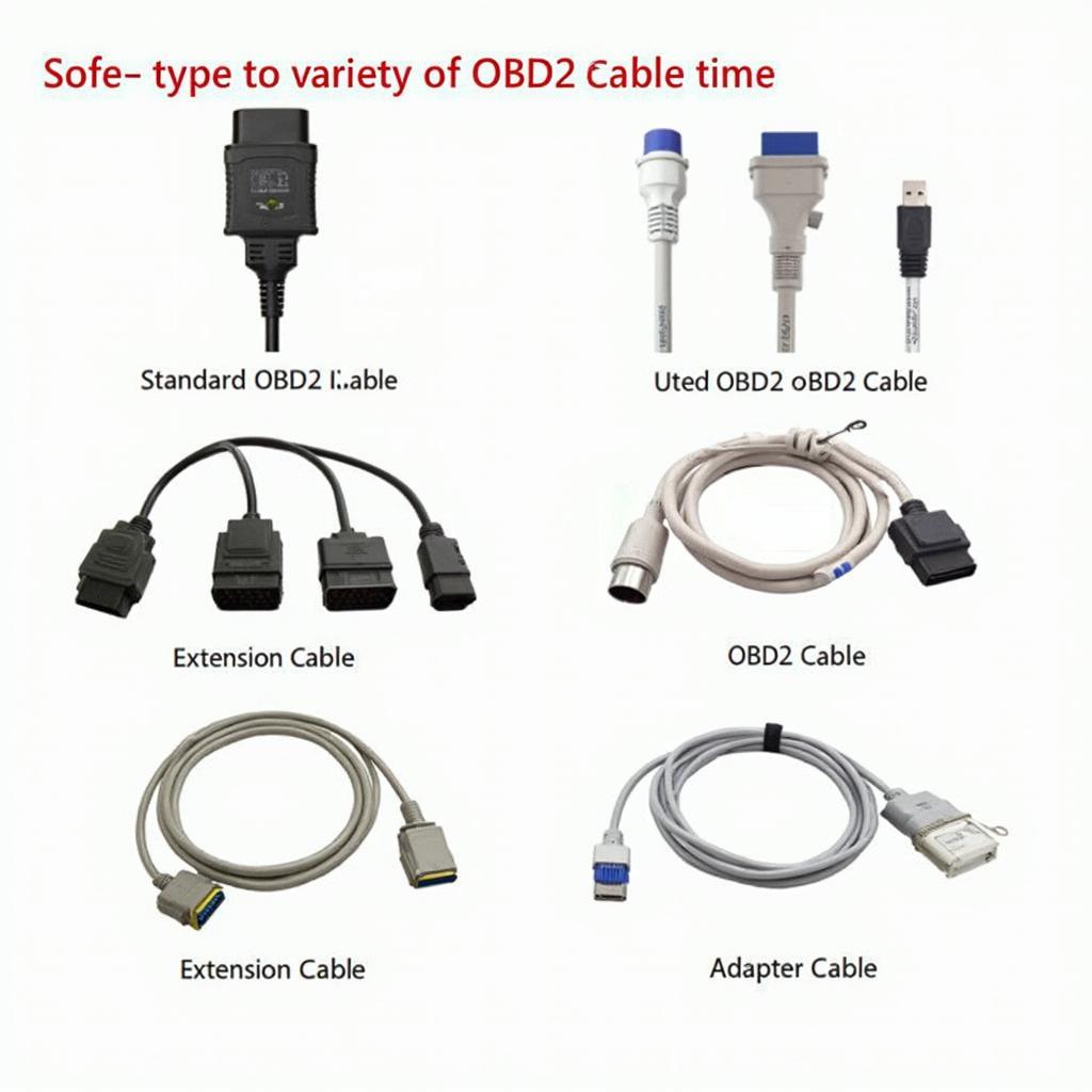 Various OBD2 Cable Types