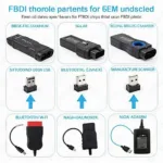 Various OBD2 Scanners Utilizing FTDI Chips