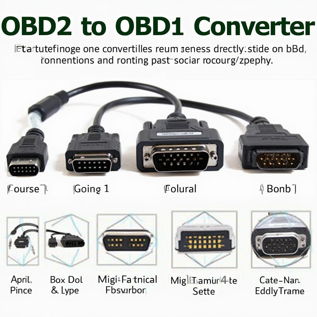 Various OBD2 to OBD1 Converters