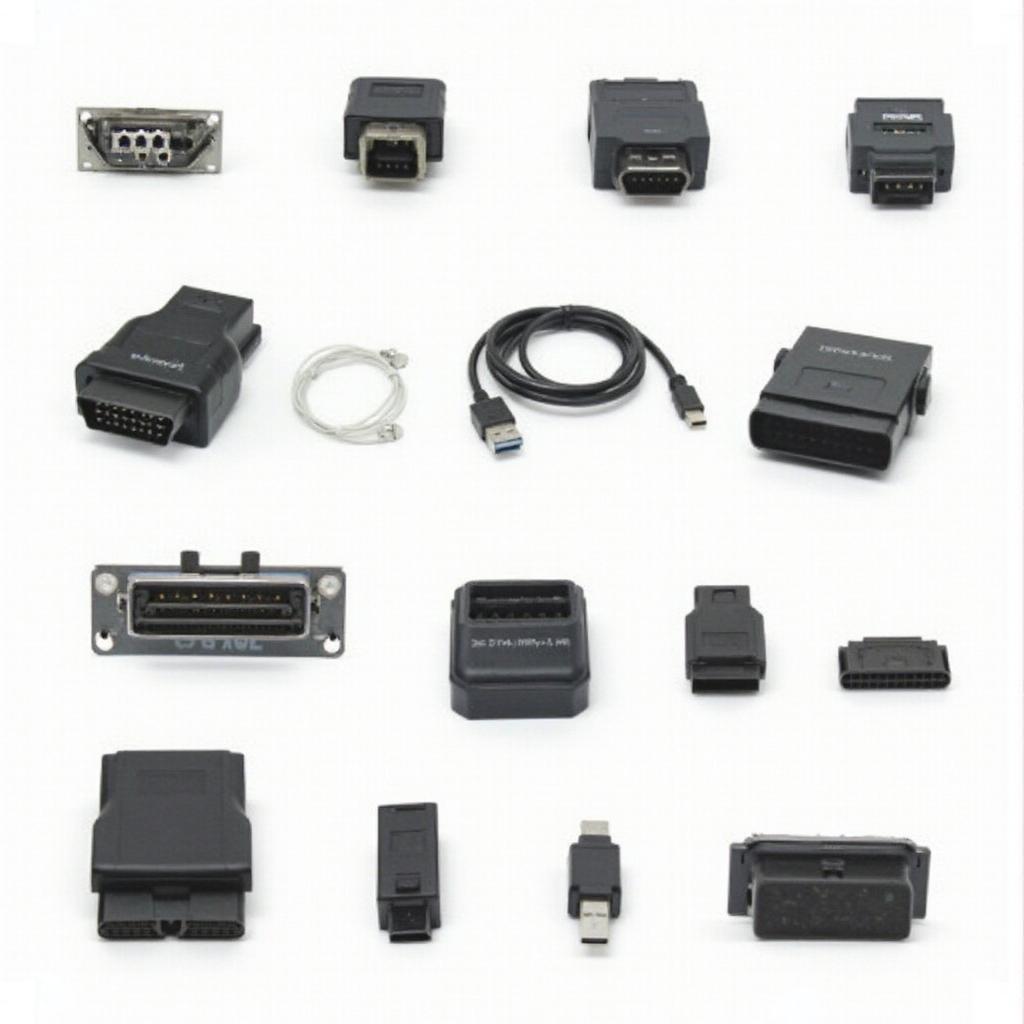 Various bluetooth OBD2 adapters with different features and designs.