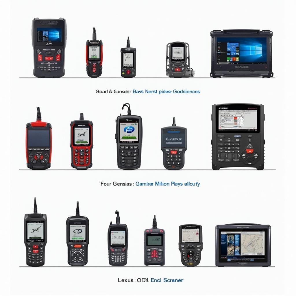 Various Lexus OBD2 Scanners