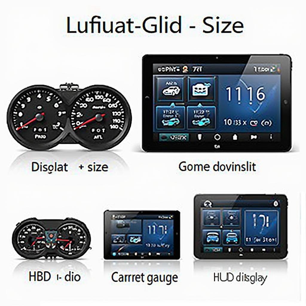 Variety of Lufi OBD2 Gauges available on the market