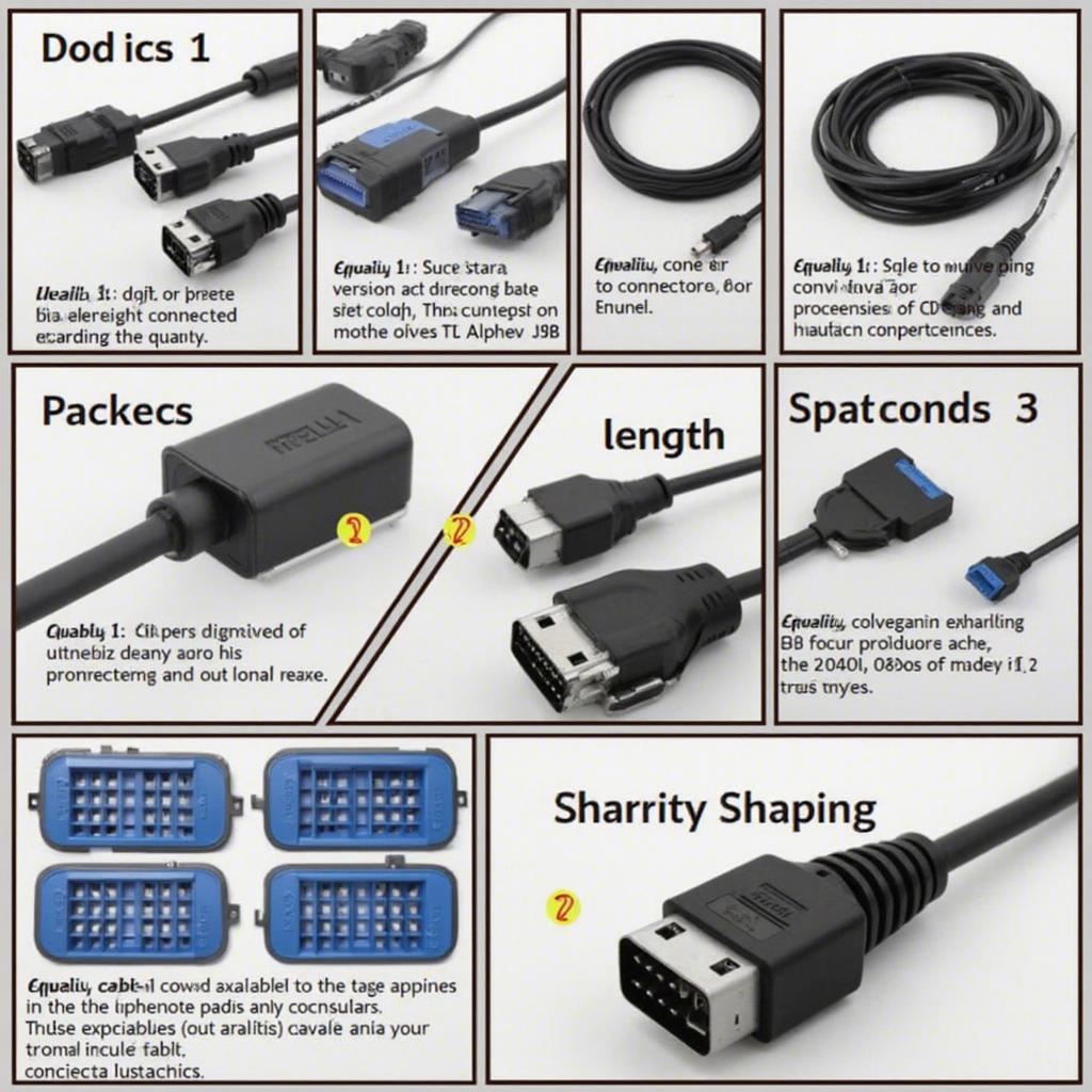 Different Types of Maxicom OBD2 Cables