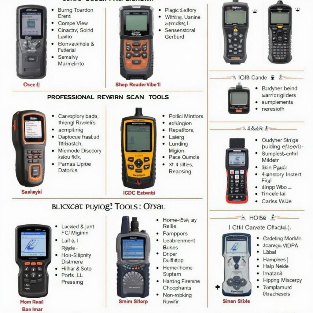 Various OBD2 Scanners