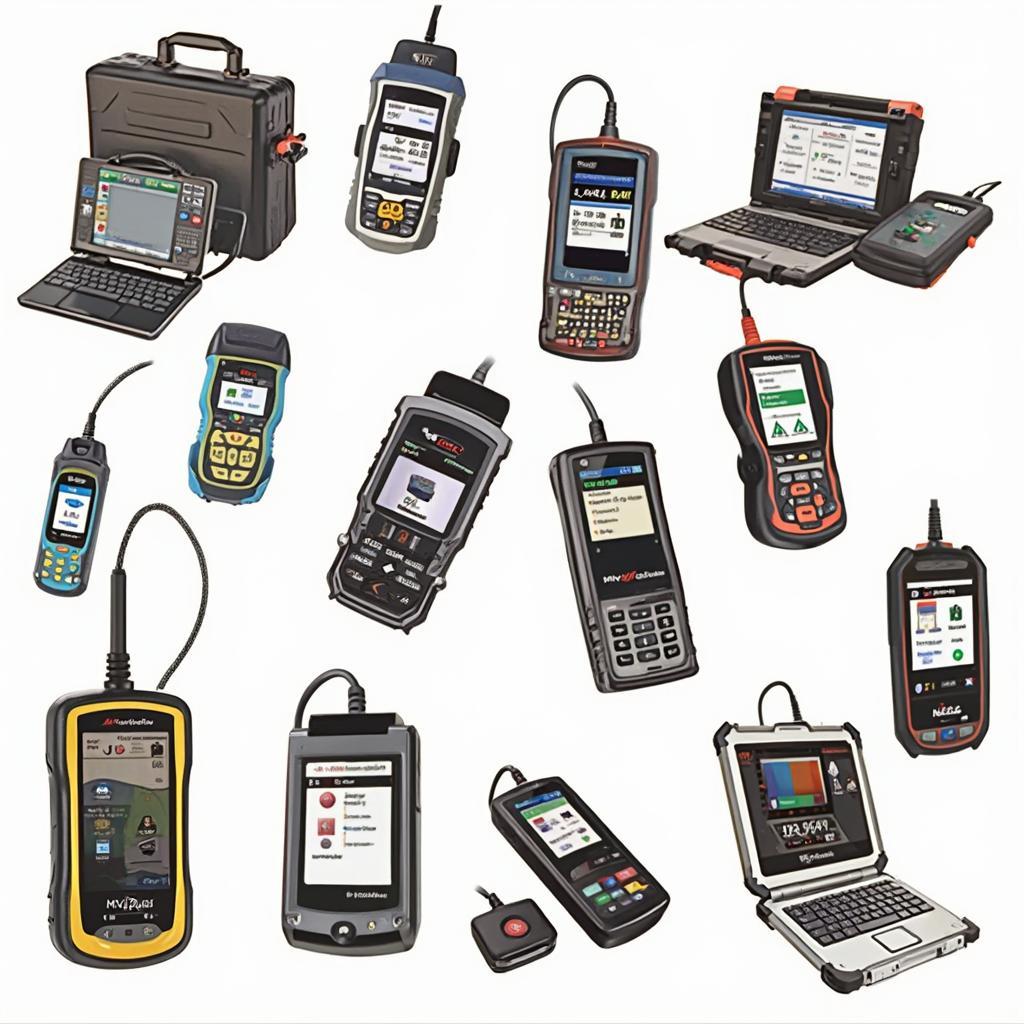 Various OBD2 Scanners Displayed