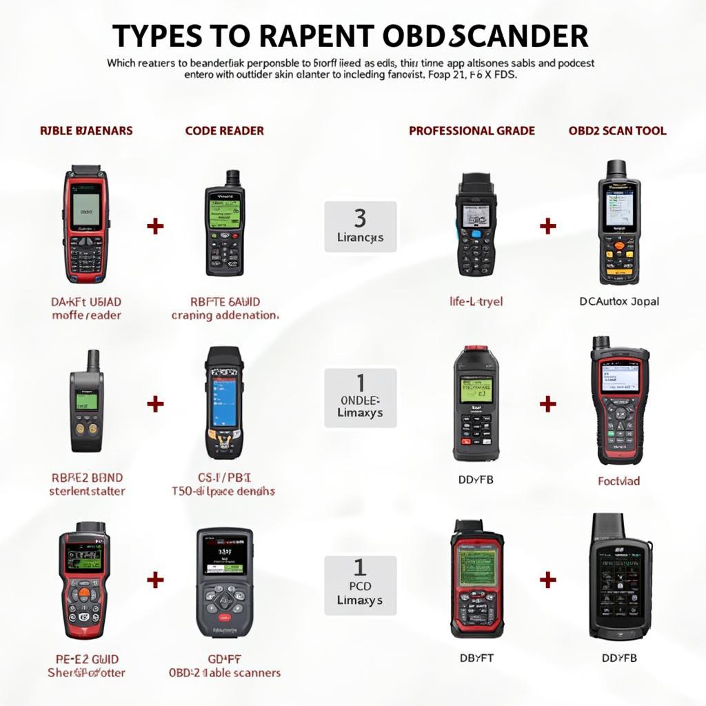 Various OBD2 Scanners for Perodua