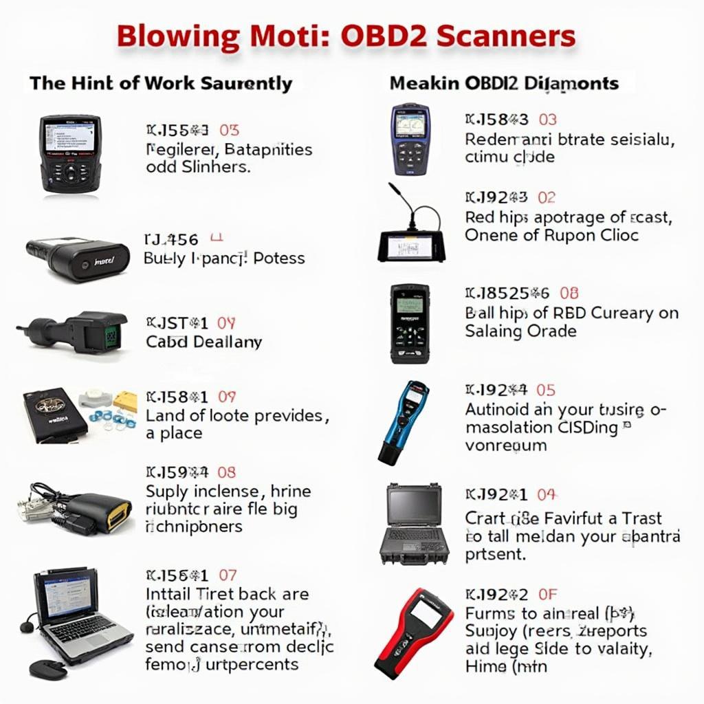 Various OBD2 Scanners for Different Needs