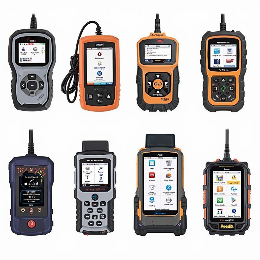 Different types of OBD2 scanners with DPF capabilities.