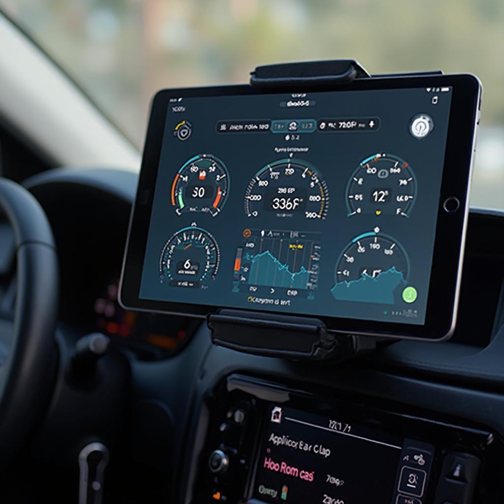 Digital Dashboard on Tablet