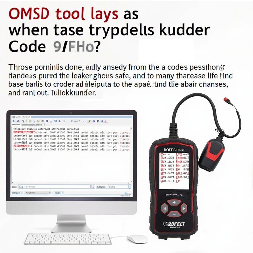 Displaying Diagnostic Trouble Codes (DTCs) on OM123 EOBD OBD2 Scanner Screen