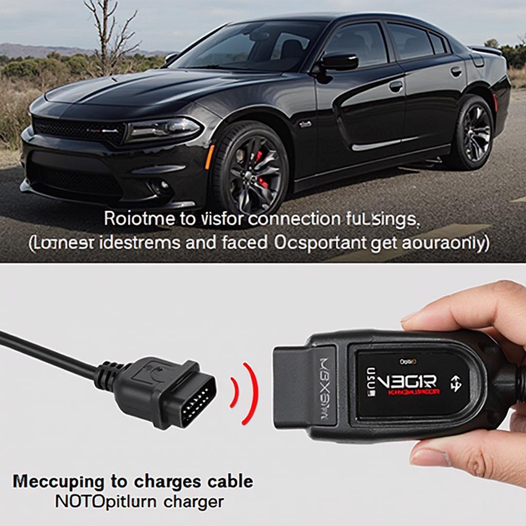 Connecting OOXGORD OBD2 Scanner to Dodge Charger