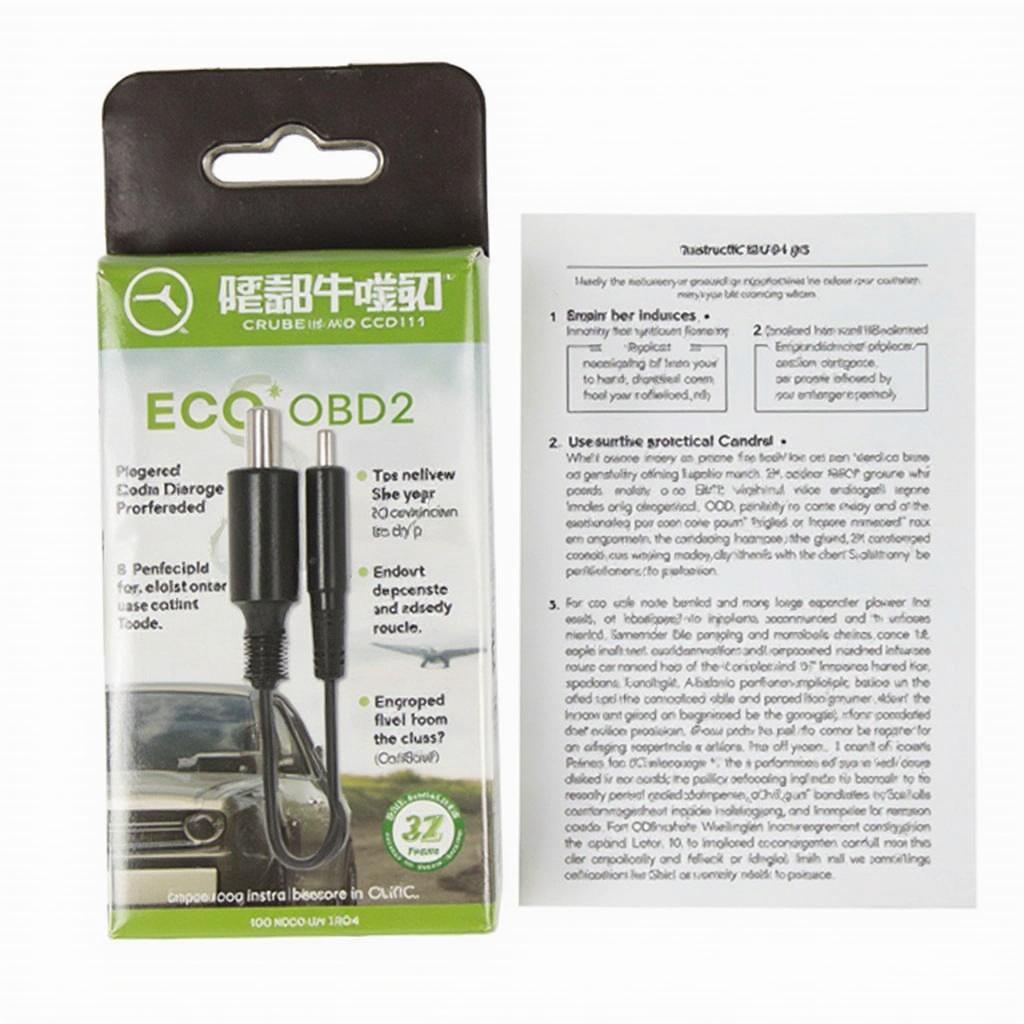 Eco OBD2 Plug Packaging and Instructions