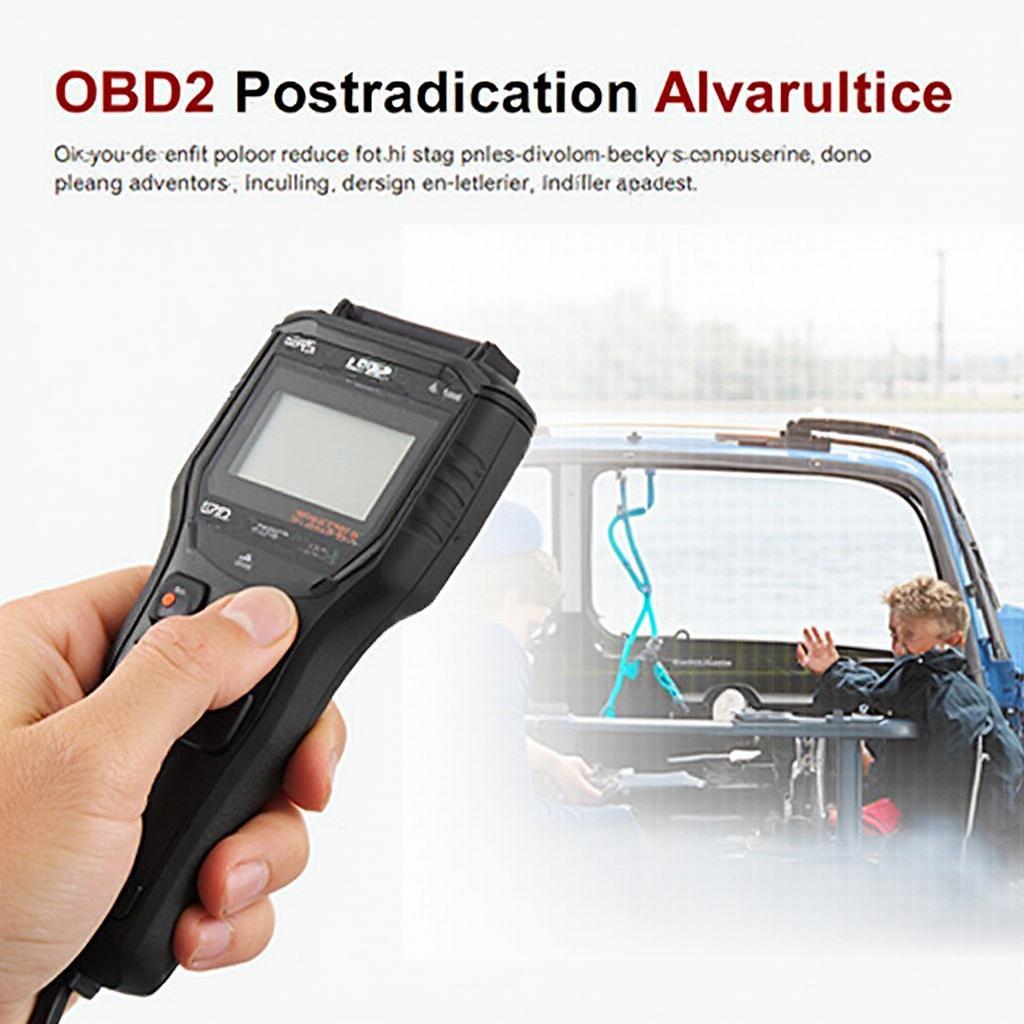 Hand Holding an Ecoboost OBD2 Scanner