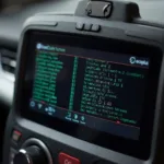 Ecoplus OBD2 Scanner Displaying Diagnostic Trouble Codes