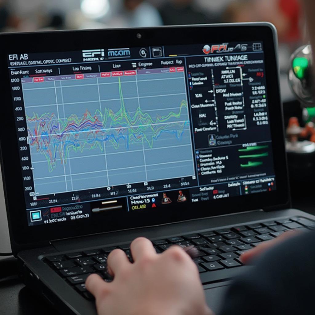 EFI Live Software Displaying Tuning Graph