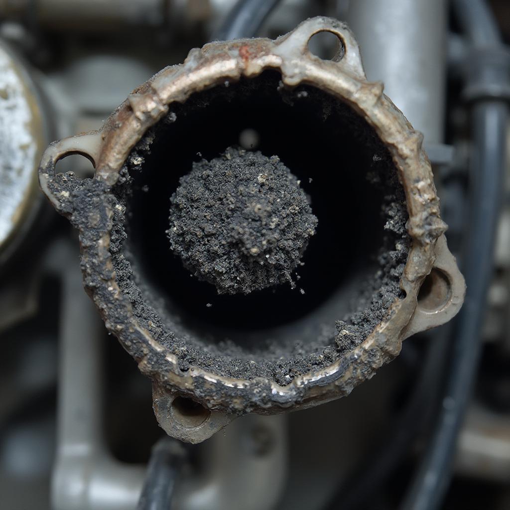 EGR Valve with Carbon Buildup