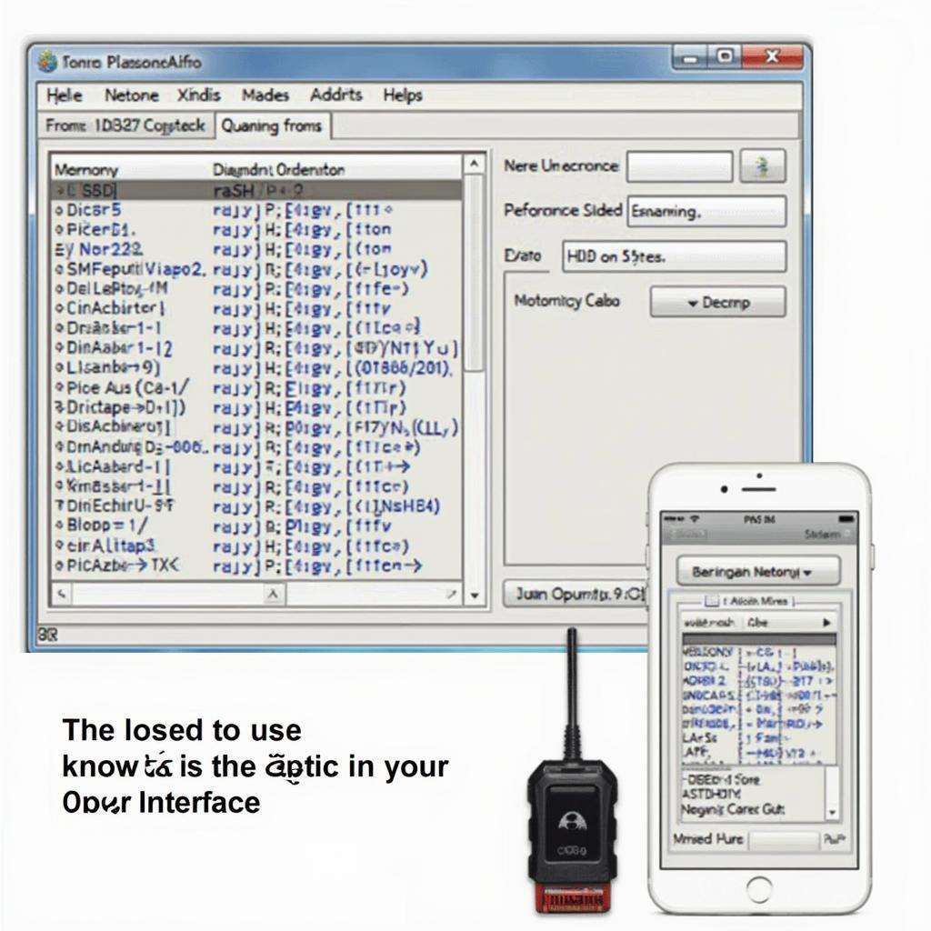 ELM327 Bluetooth OBD2 Interface Displaying Diagnostic Trouble Codes