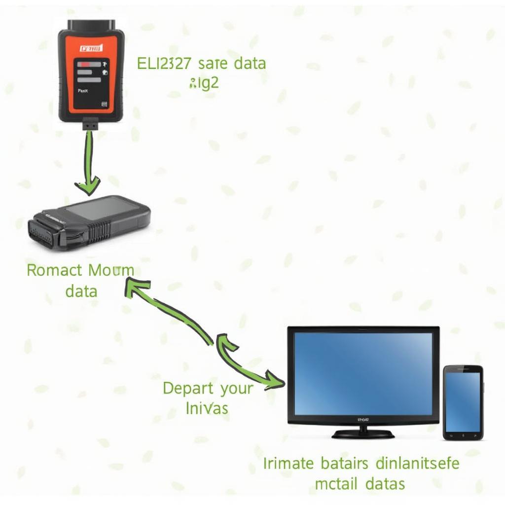 ELM327 OBD2 Interface Diagram