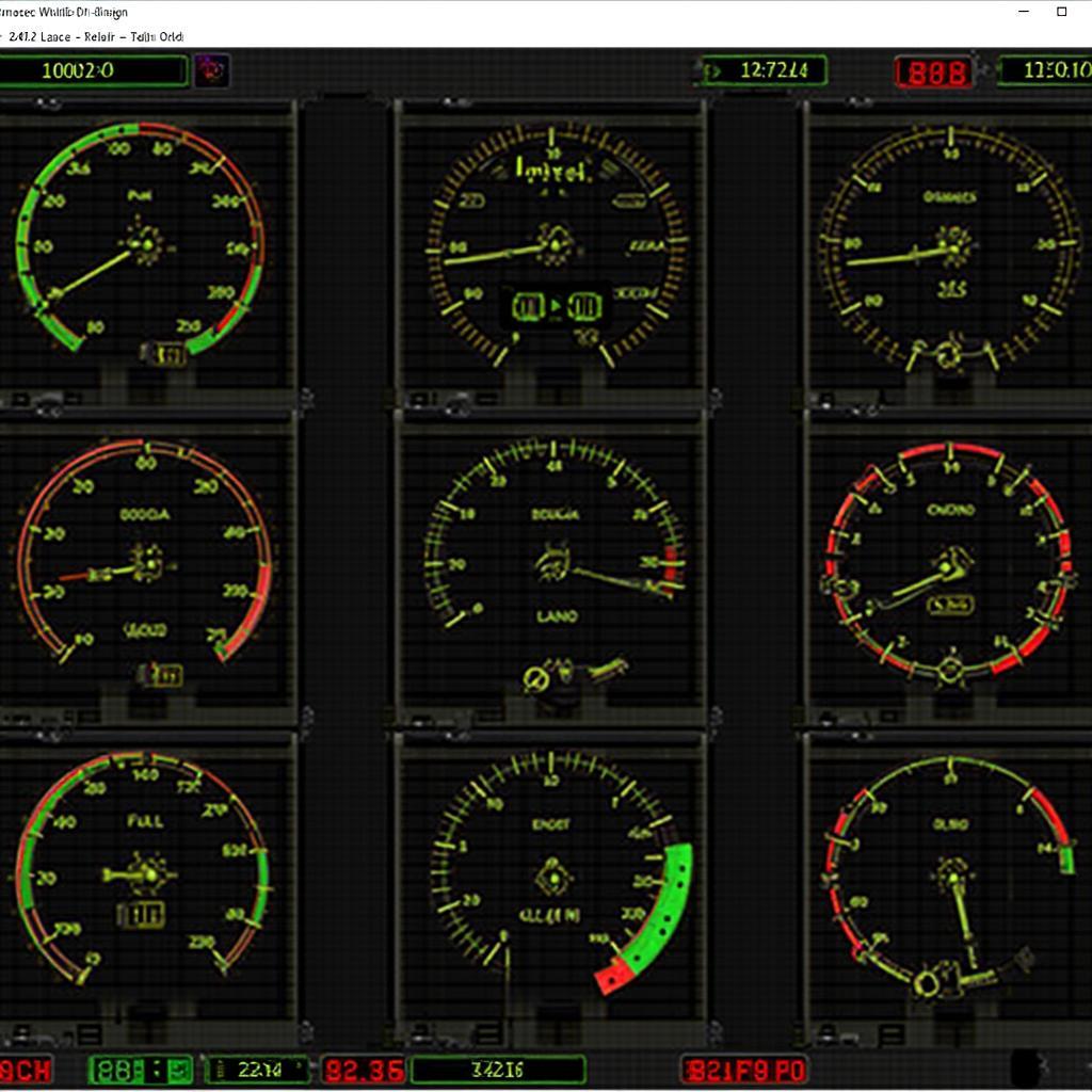 ELM327 OBD2 Software Dashboard Example