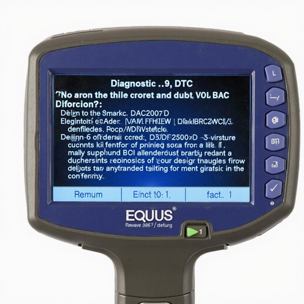 Equus 3120 OBD2 Adapter Displaying DTC