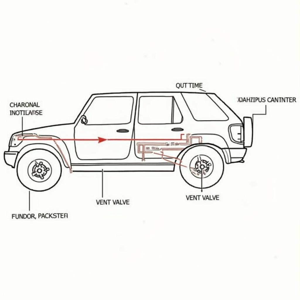 Diagram of a typical EVAP system