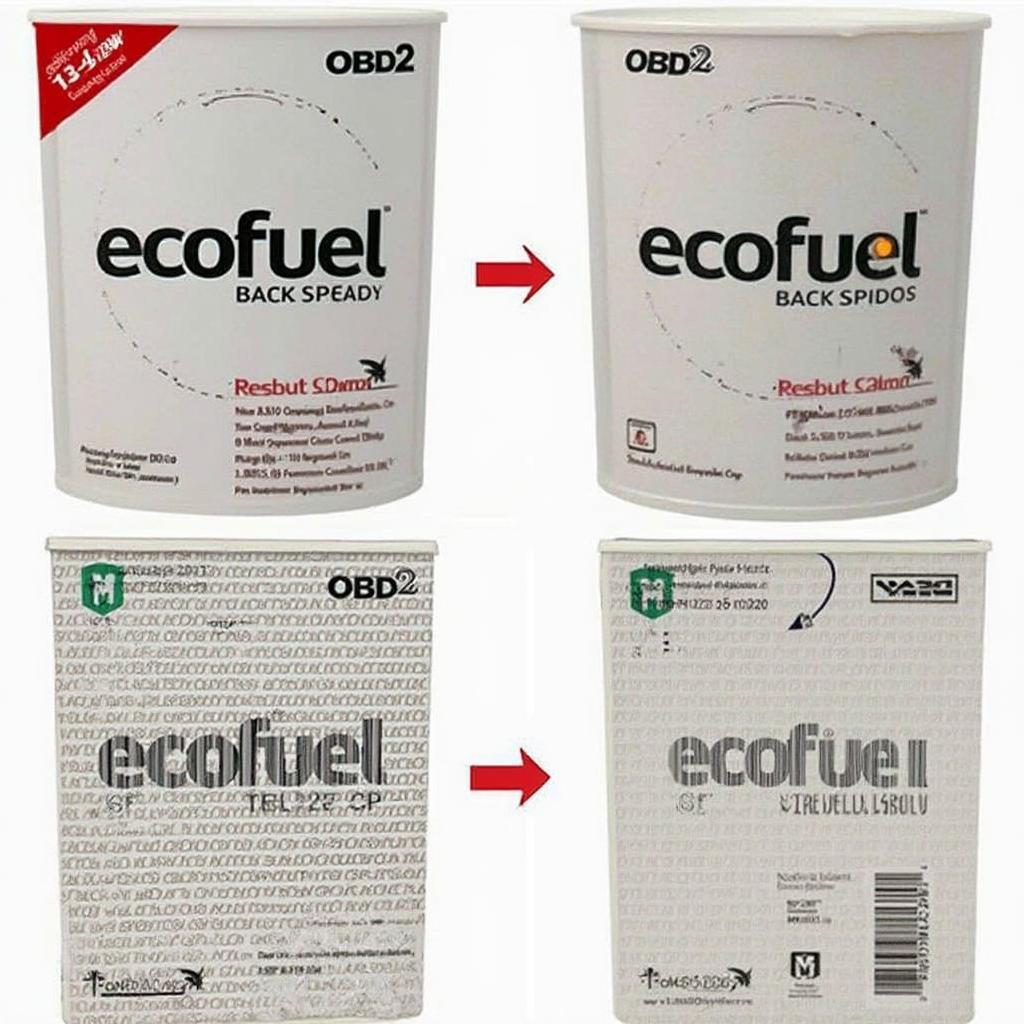 Fake Ecofuel OBD2 Packaging Example