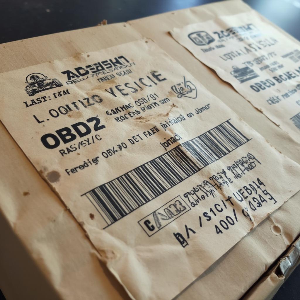 Fake OBD2 Scanner Packaging