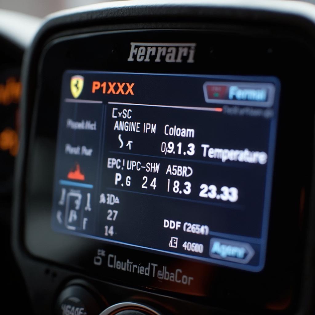 Ferrari OBD2 Code Reader Display