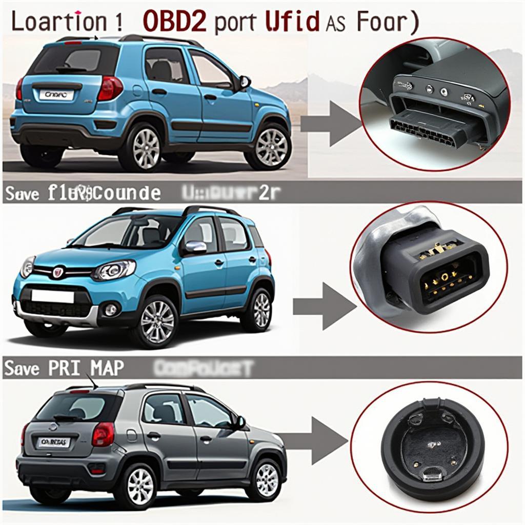 Fiat Panda OBD2 Port Locations in Different Generations