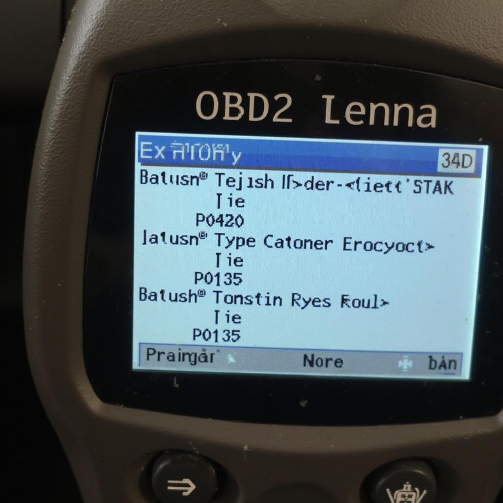 Fiat Siena 2002 OBD2 Code Reader Display